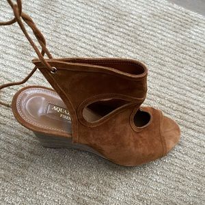 Aquazzura “sexy thing” cutout wedges